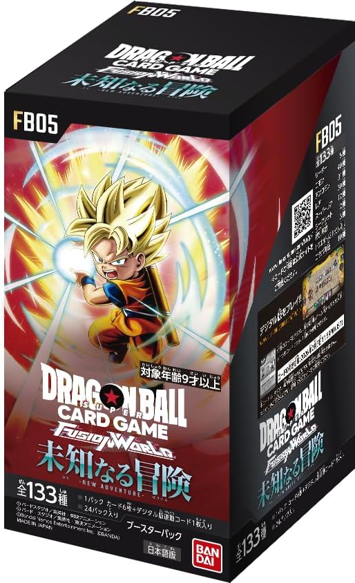 BANDAI Dragon Ball Super Card Game Fusion World Booster Pack Unknown Adventure