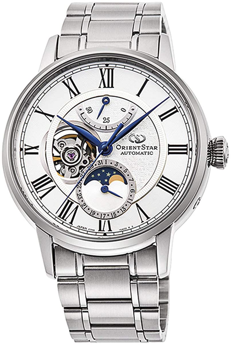 Reloj mecánico ORIENT STAR RK-AY0102S con fase lunar