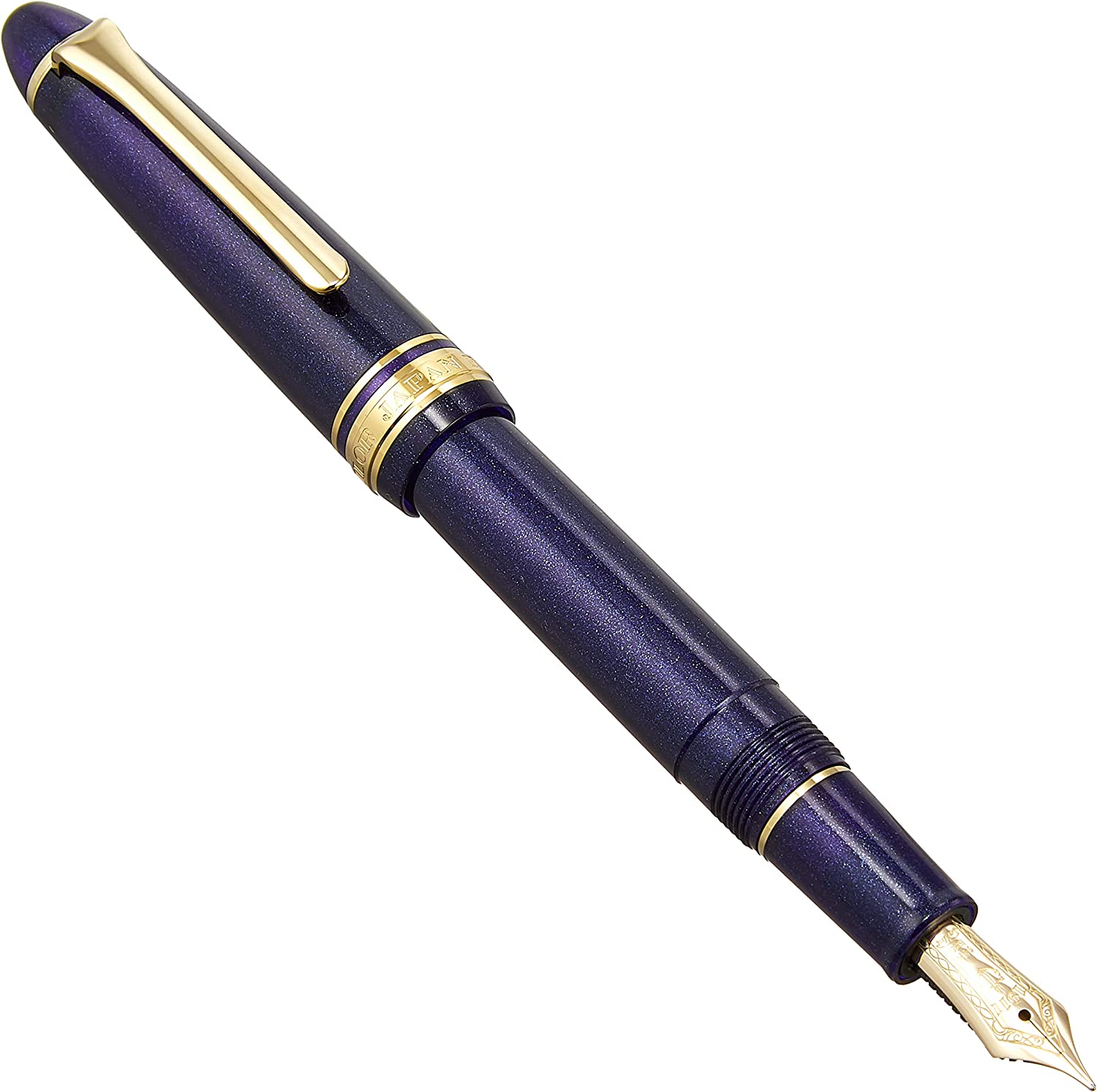 Pluma Sailor Profitlight Gold Trim Shining Blue