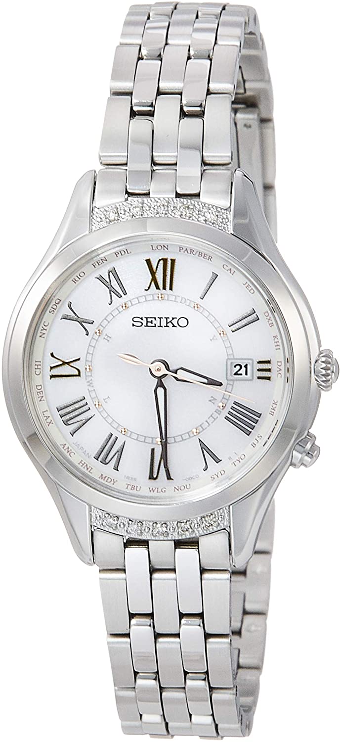 Reloj SEIKO LUKIA SSVV053 con diamantes y cristal de zafiro