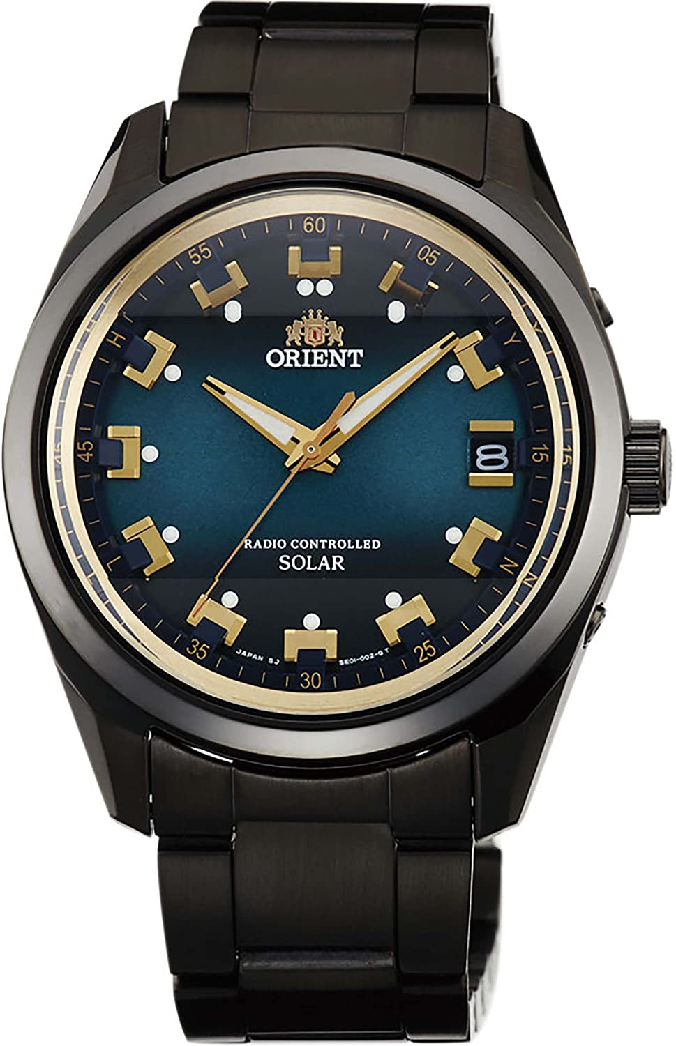 Reloj ORIENT Neo Seventies Standard Solar Radio Green WV0051SE con diseño retro y tecnología solar.