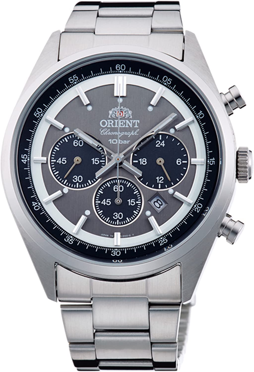 Reloj ORIENT Sporty NEO 70 S Neo Seventies SOLAR PANDA en color gris oscuro