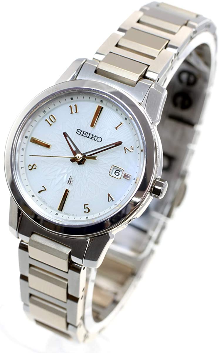 Reloj SEIKO LUKIA I Collection SSQV082 en acero inoxidable con detalles en oro.