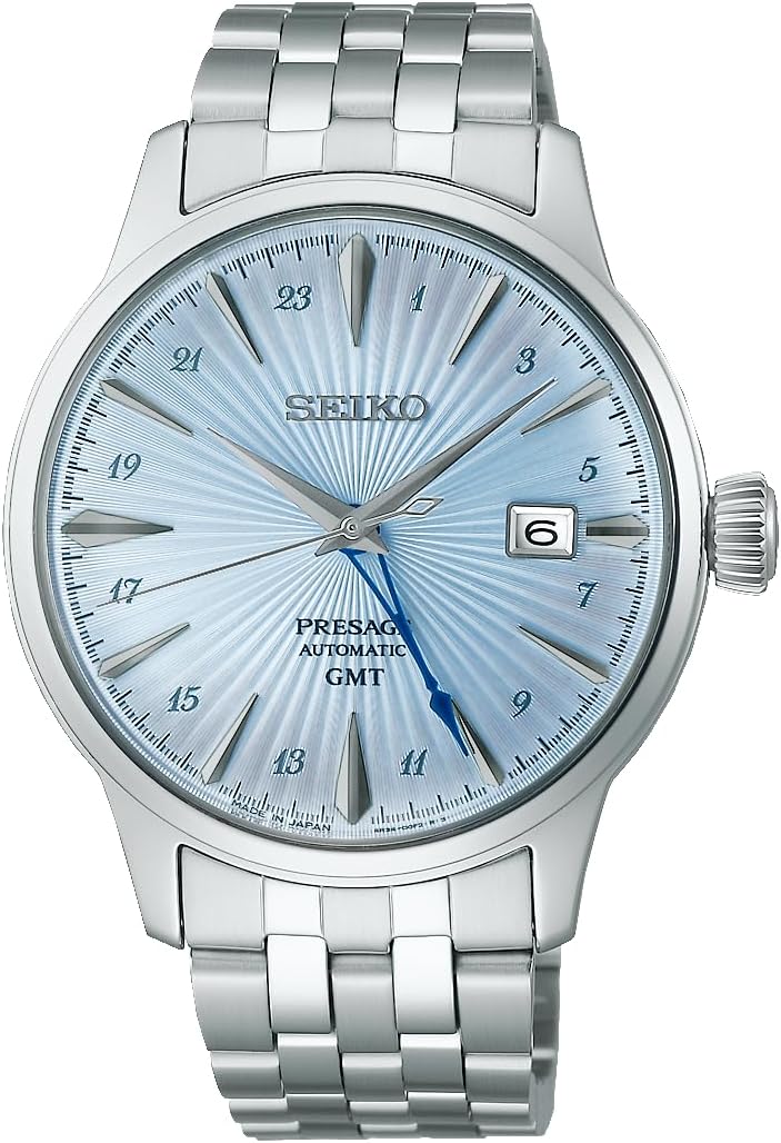 Reloj SEIKO Presage Cocktail Time GMT SARY241 con diseño elegante y funcionalidad GMT.