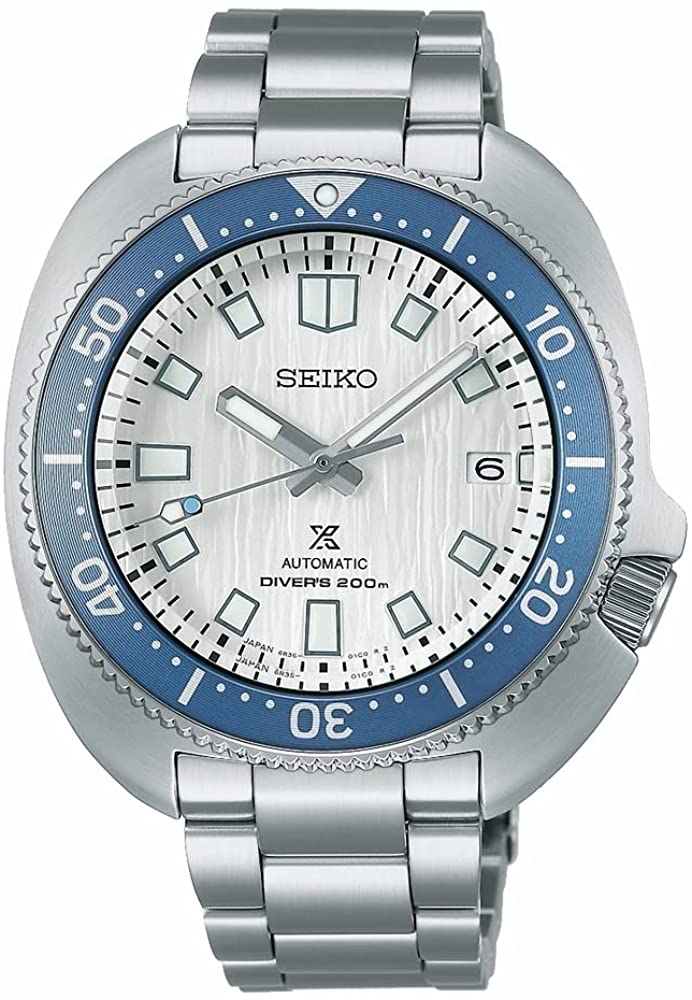 Reloj SEIKO PROSPEX Glacier SBDC169 con diseño de glaciar y características de buceo.