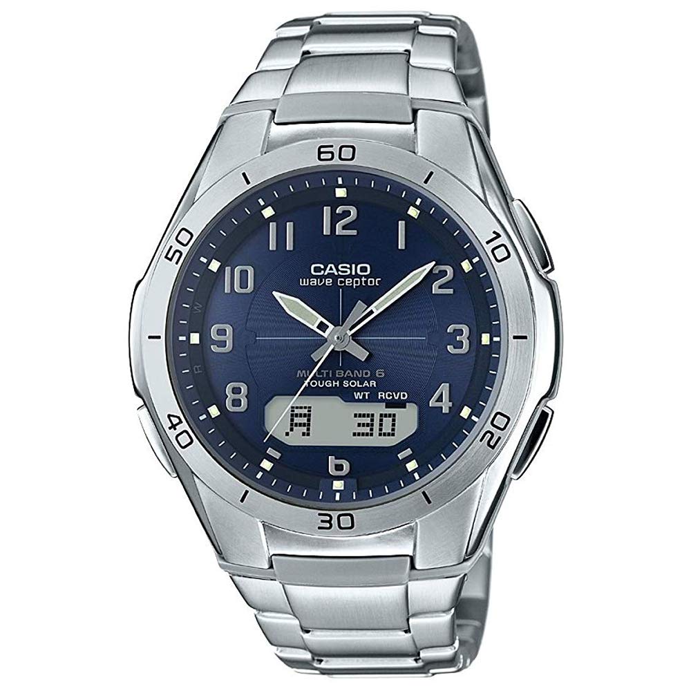 Reloj CASIO WAVECEPTOR WVA-M640D-2A2JF con diseño elegante y funcionalidad avanzada.