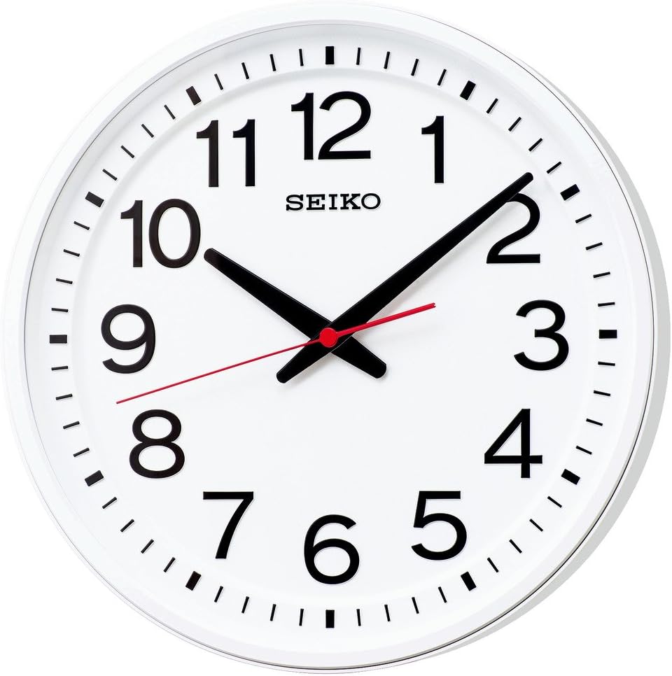 Reloj de pared Seiko GP219W con precisión satelital y diseño elegante