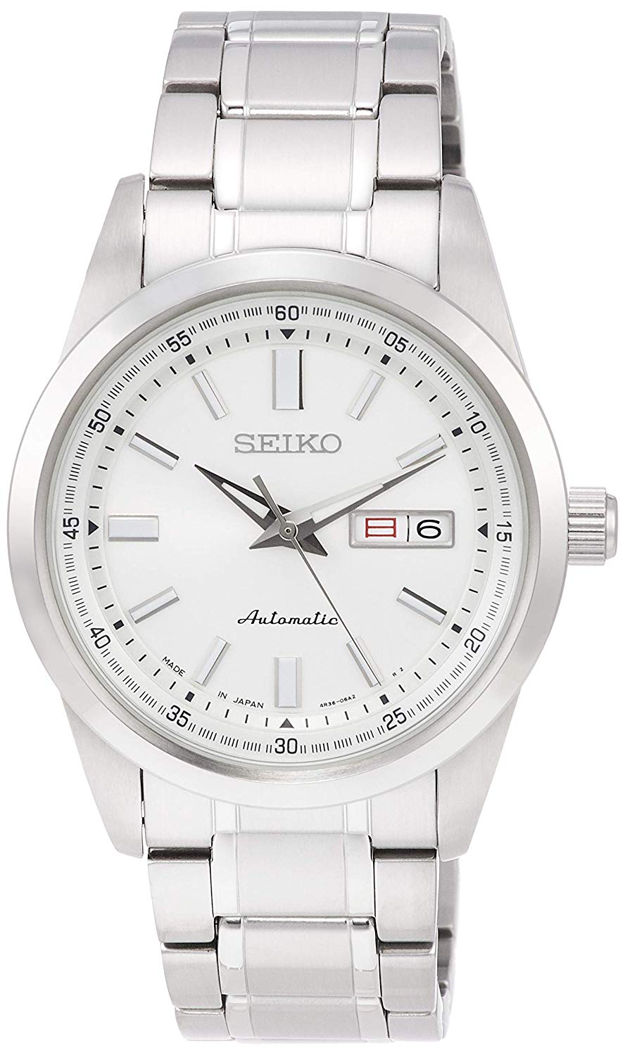Reloj mecánico SEIKO SARV001 con diseño elegante y resistente al agua.