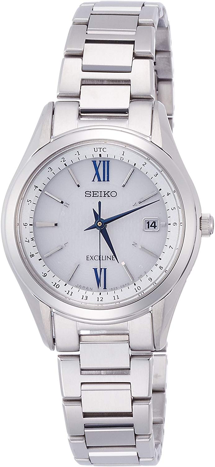 Reloj SEIKO EXCELINE Solar Radio Wave SWCW115 elegante y preciso