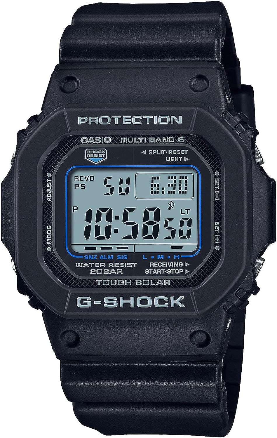 Reloj CASIO G-SHOCK GW-M5610U-1CJF con iluminación LED y diseño resistente