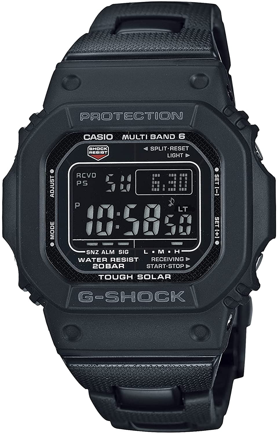 Reloj CASIO G-SHOCK GW-M5610UBC-1JF con luz LED y carga solar