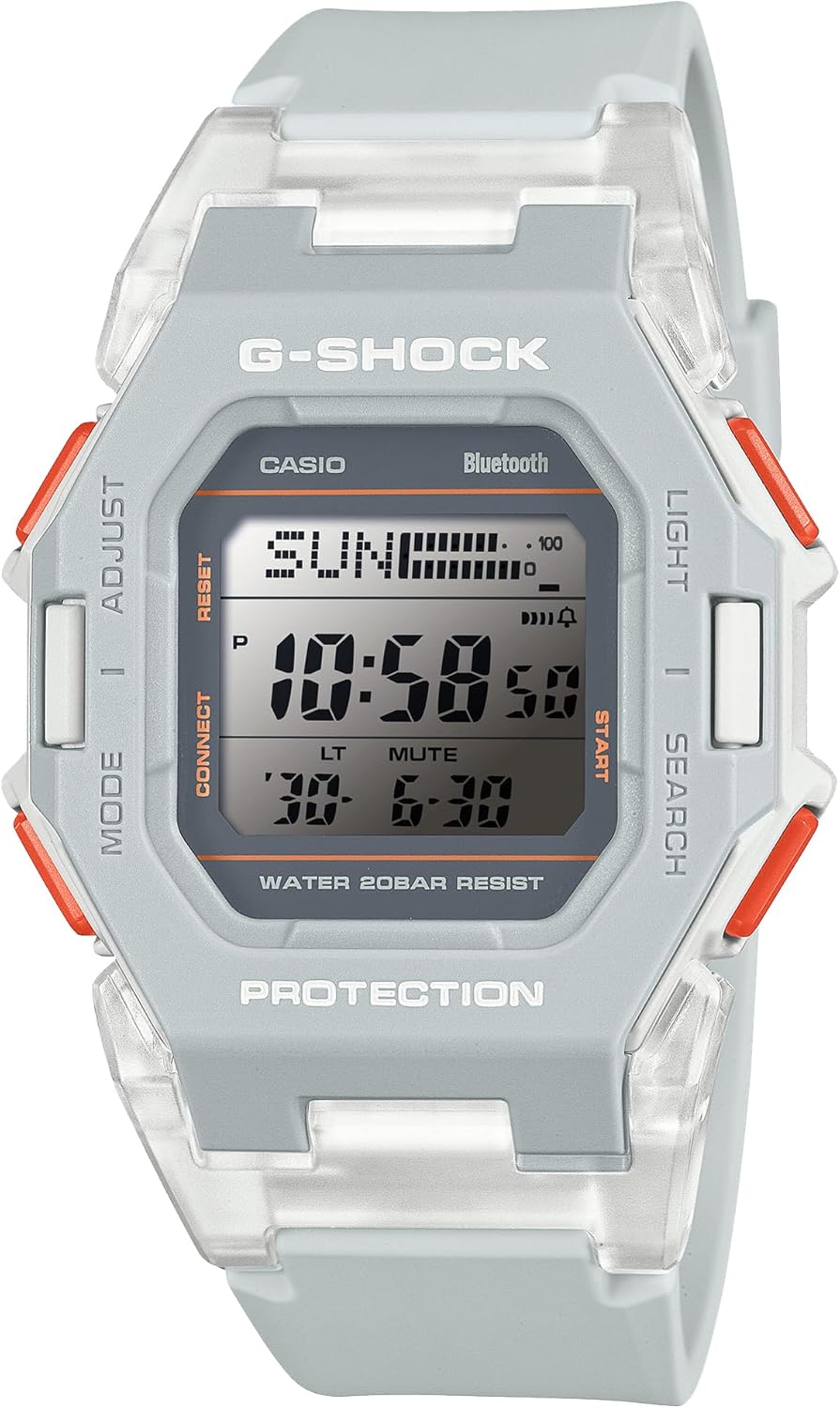 Reloj CASIO G-Shock GD-B500S-8JF en color gris con funciones avanzadas