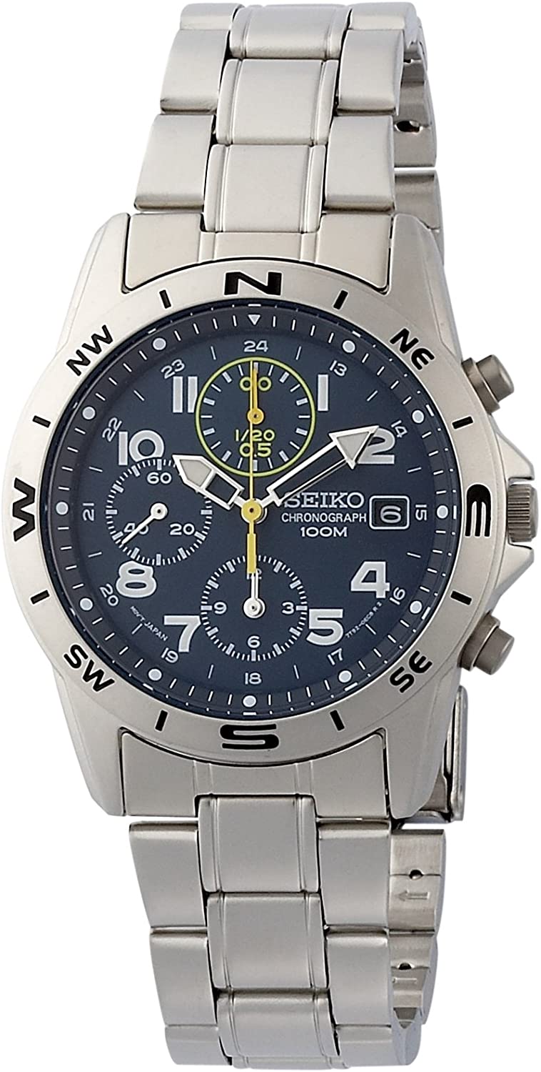 Reloj SEIKO SND379P1 con cronógrafo y diseño elegante