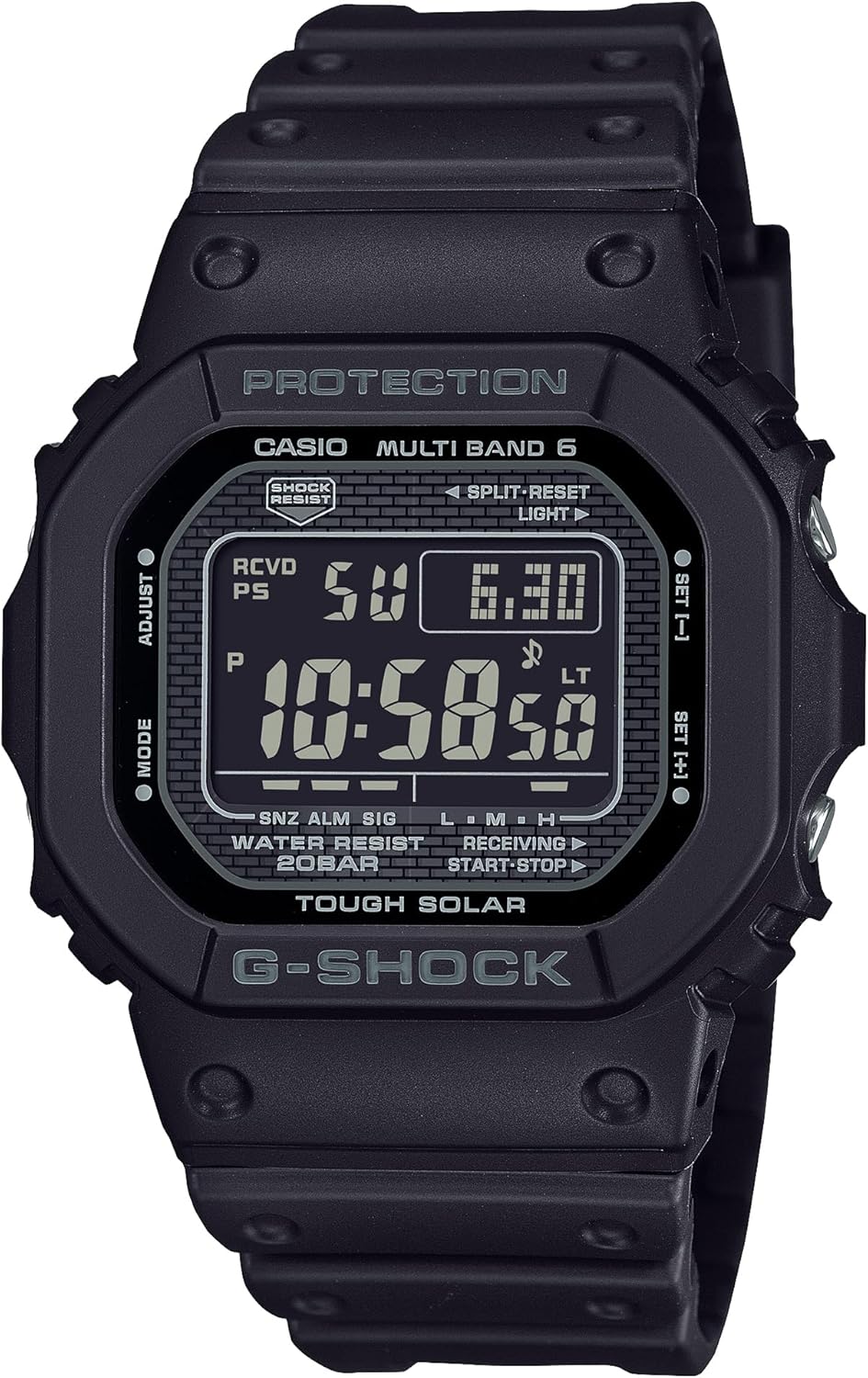 Reloj CASIO G-Shock GW-5000HS-1JF de color negro con tecnología solar