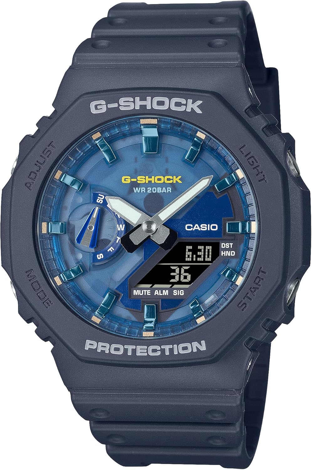Reloj CASIO G-Shock GA-2100AS-2AJF en color gris con diseño moderno