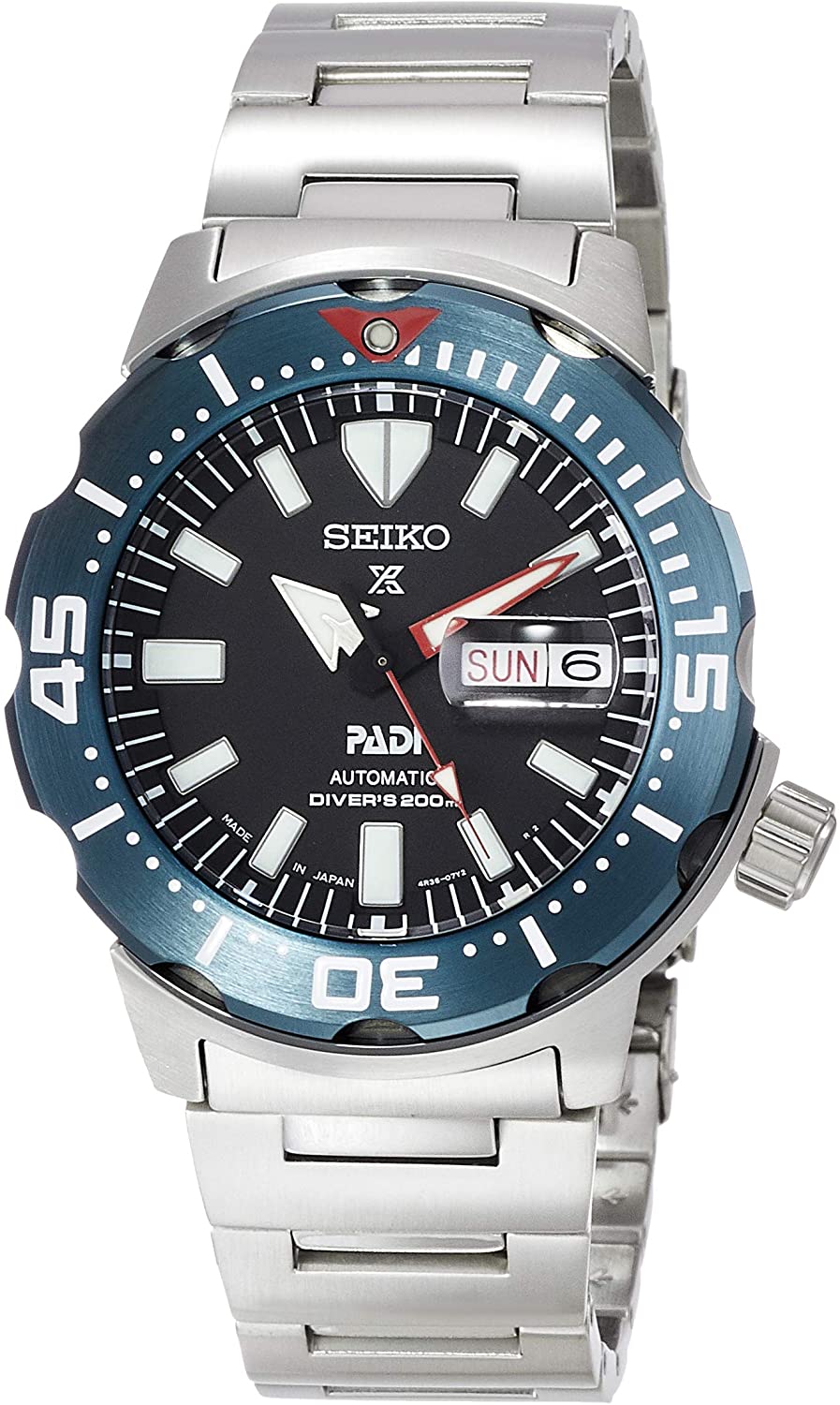Reloj SEIKO PROSPEX SBDY057, resistente al agua y automático.