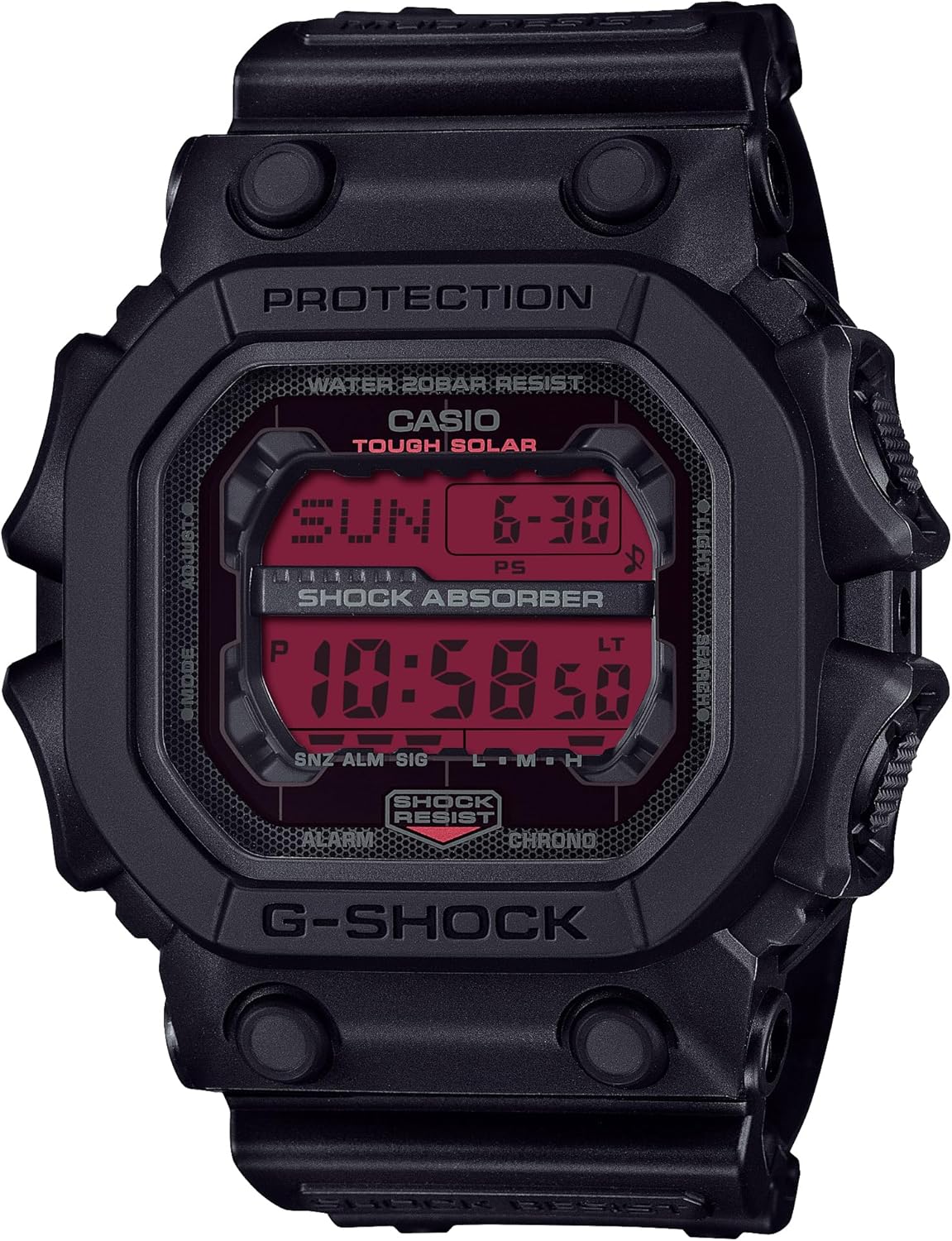 Reloj CASIO G-Shock GX-56BBR-1JF negro con detalles rojos