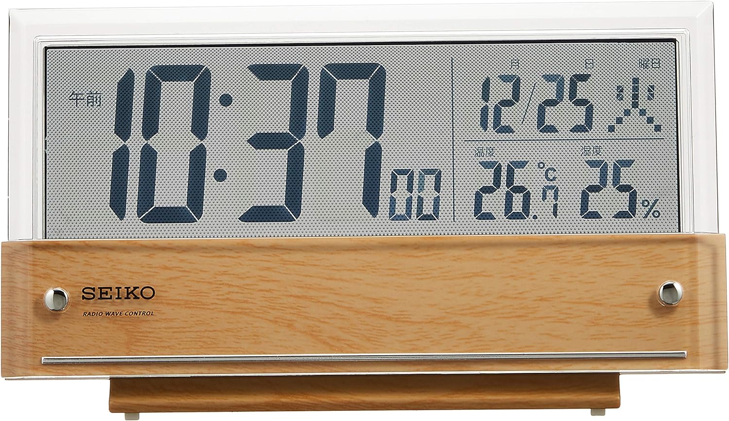 Reloj de Mesa SEIKO Digital con Alarma y Pantalla LCD