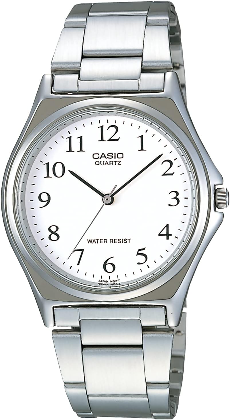 Reloj CASIO MTP-1130A-7BRJH de acero inoxidable con esfera blanca