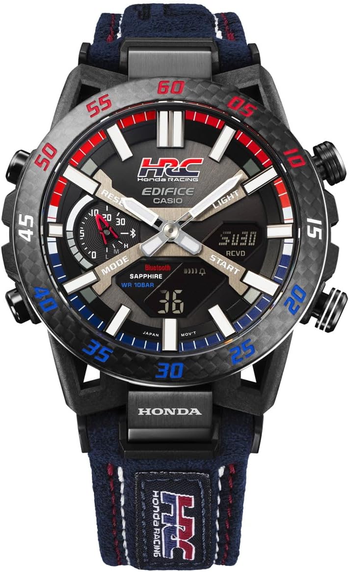 Reloj CASIO Edifice ECB-2000HR-1AJR con diseño de Honda Racing