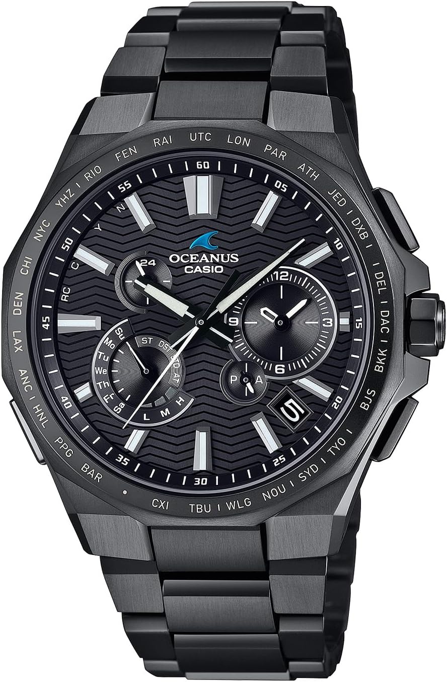 Reloj CASIO Oceanus OCW-T6000B-1AJF con cristal de zafiro y tecnología solar
