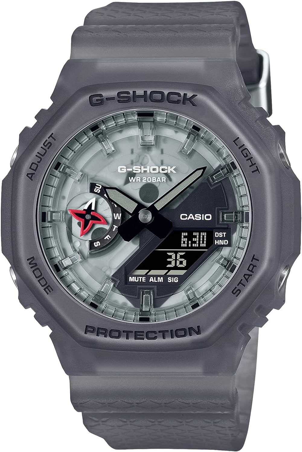 Reloj CASIO G-SHOCK Ninja Series GA-2100NNJ-8AJR con diseño resistente y funcional.