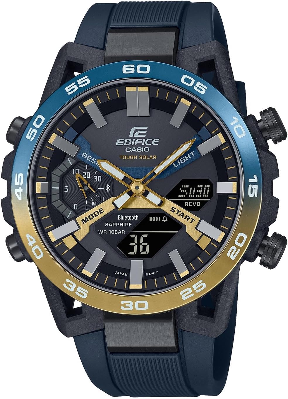 Reloj CASIO Edifice ECB-2000YNP-1AJF con diseño elegante y tecnología avanzada.