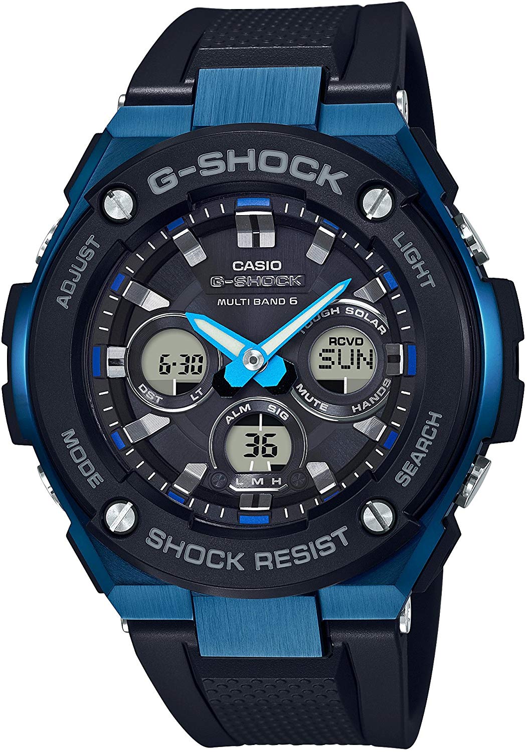 Reloj CASIO G-SHOCK G-STEEL Radio Solar GST-W300G-1A2JF para hombres, resistente y elegante.