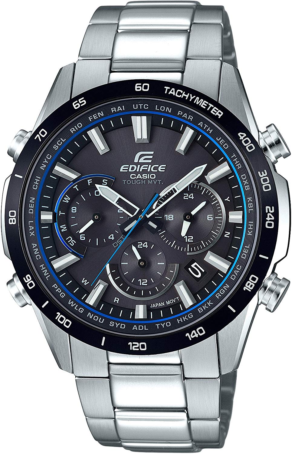 Reloj CASIO Edifice Radio Solar EQW-T650DB-1AJF con diseño deportivo y tecnología avanzada.