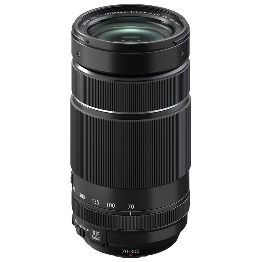Lente Fujifilm XF70-300mm F4-5.6 R LM OIS WR en fondo blanco